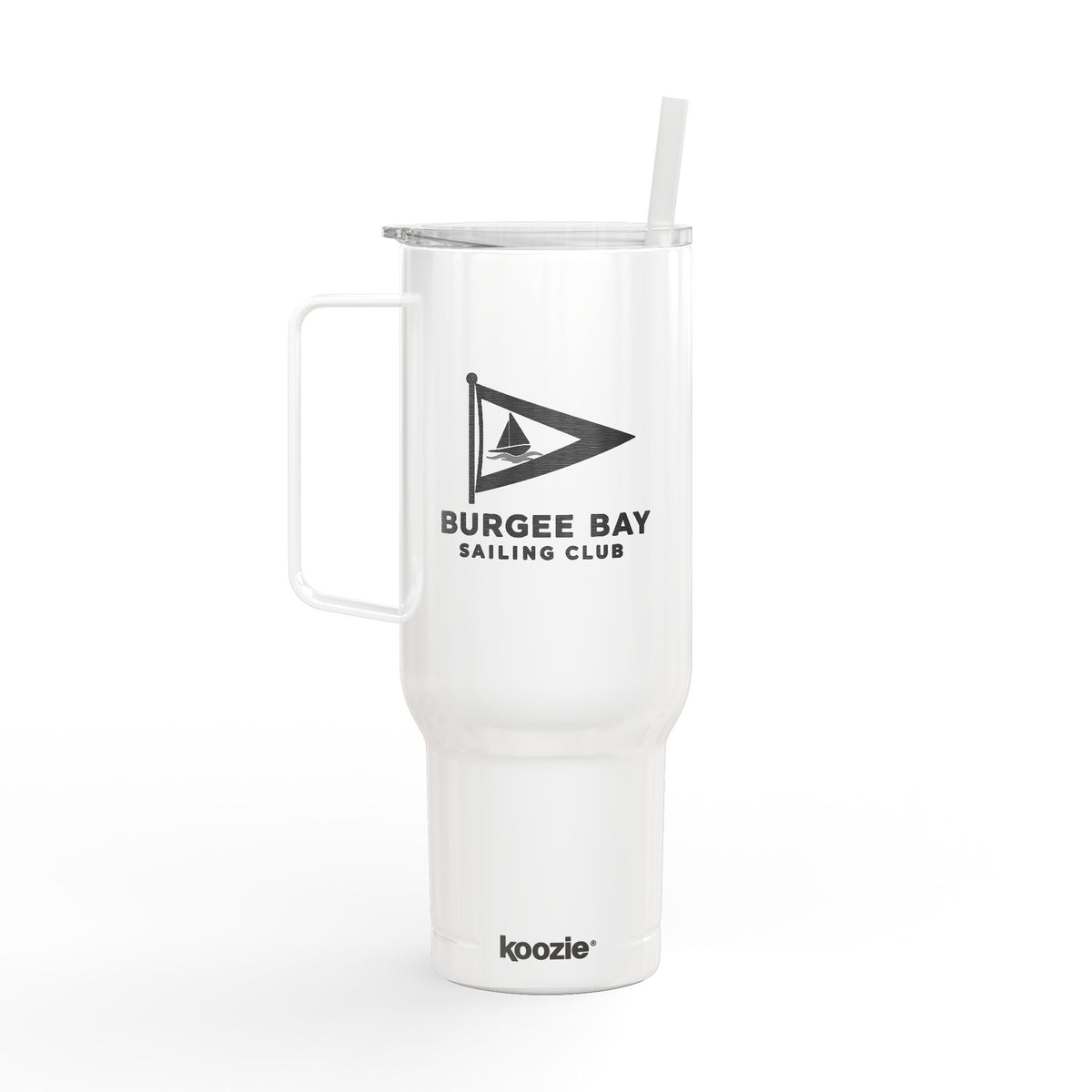 Burgee Bay 40oz Engraved Insulated Tumbler with Lid & Straw