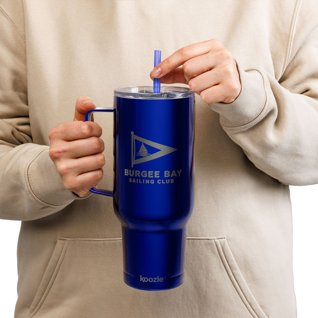 Burgee Bay 40oz Engraved Insulated Tumbler with Lid & Straw