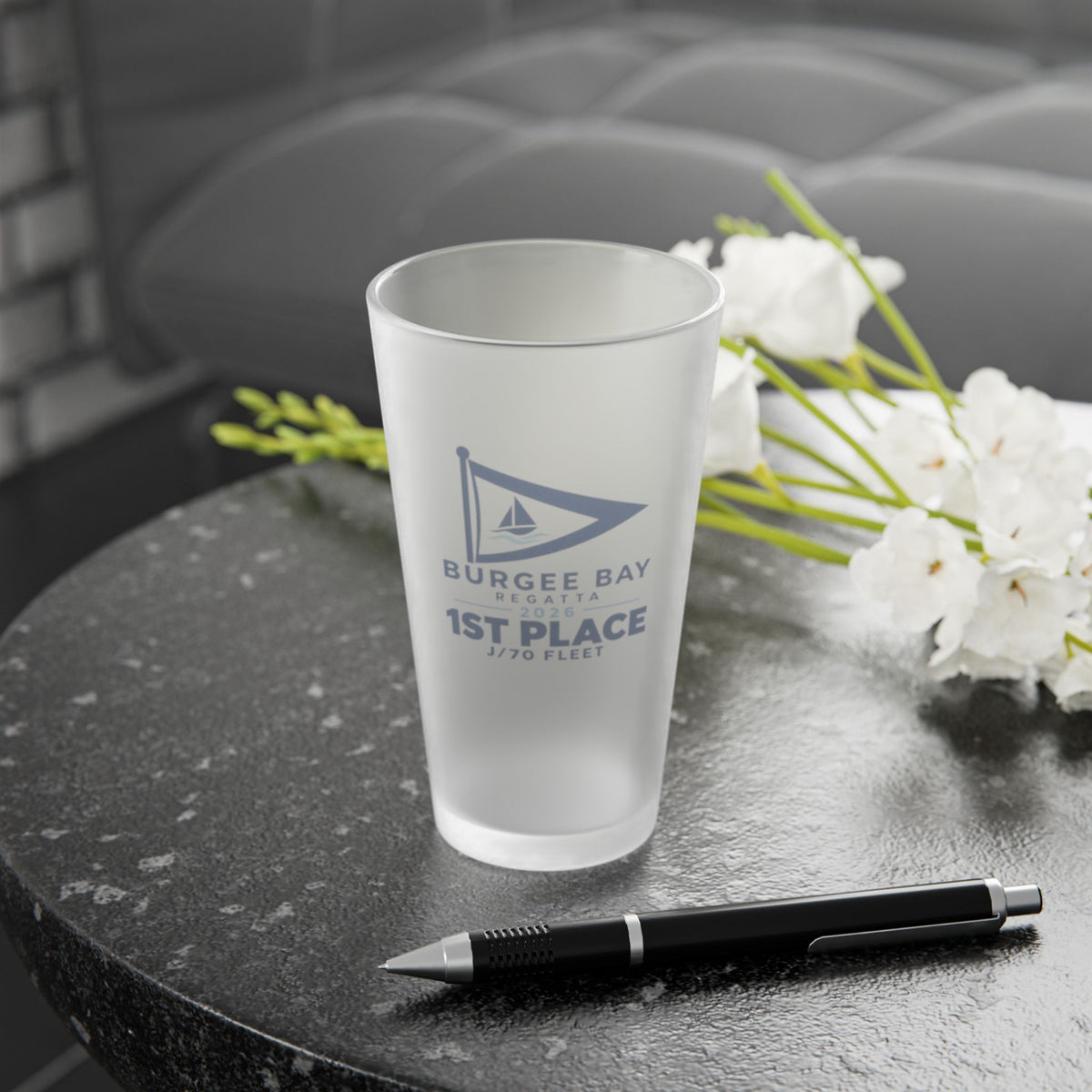 16oz Frosted Pint Glass Award