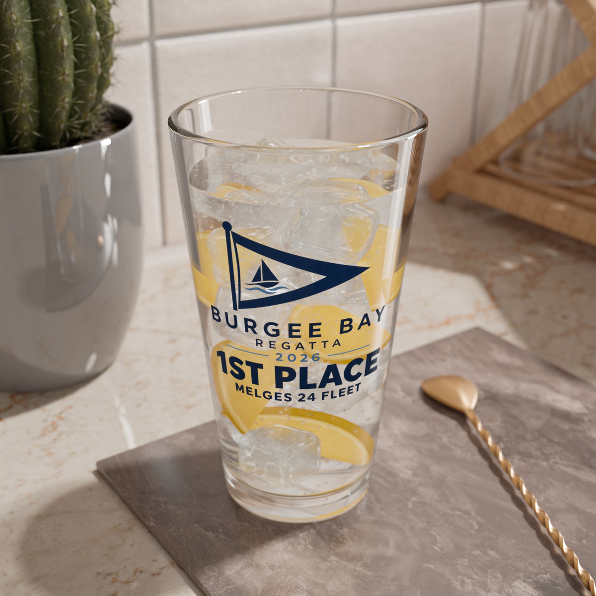 16 oz. Pint Glass Award (Printed)