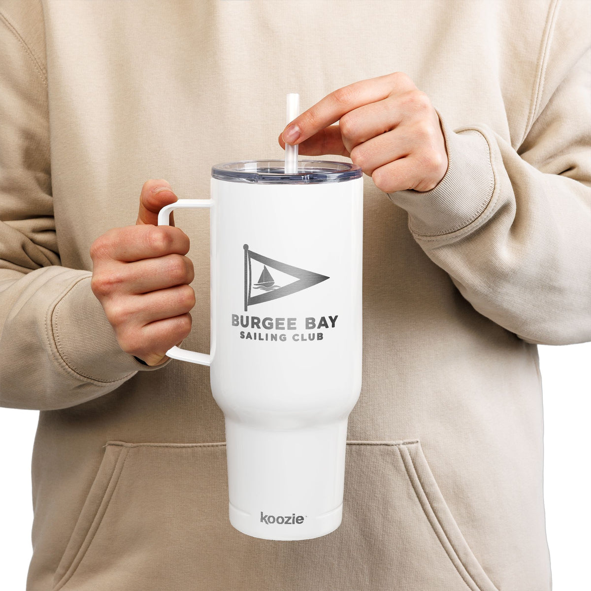 Burgee Bay 40oz Engraved Insulated Tumbler with Lid & Straw