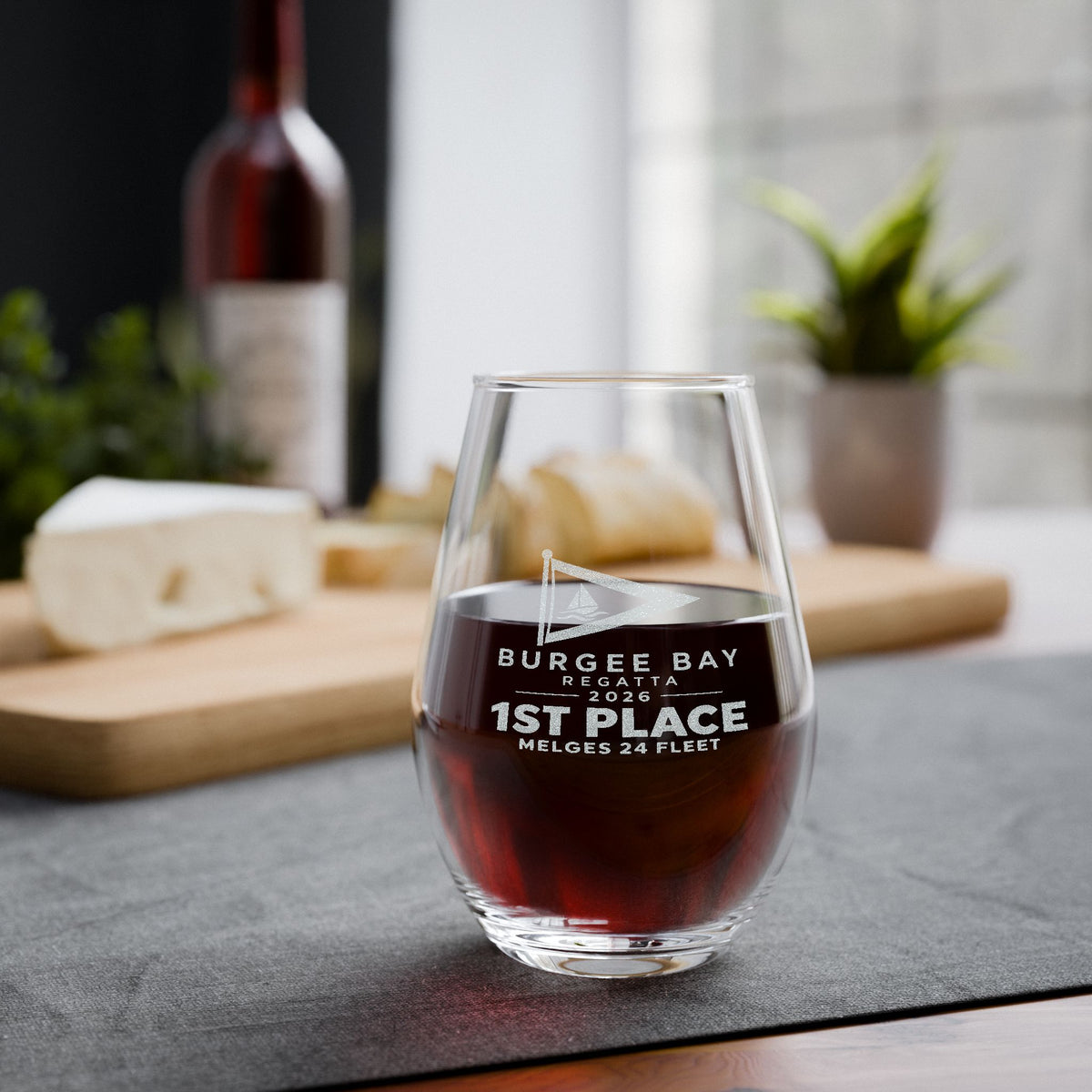 Stemless Wine Glass Award (Engraved)