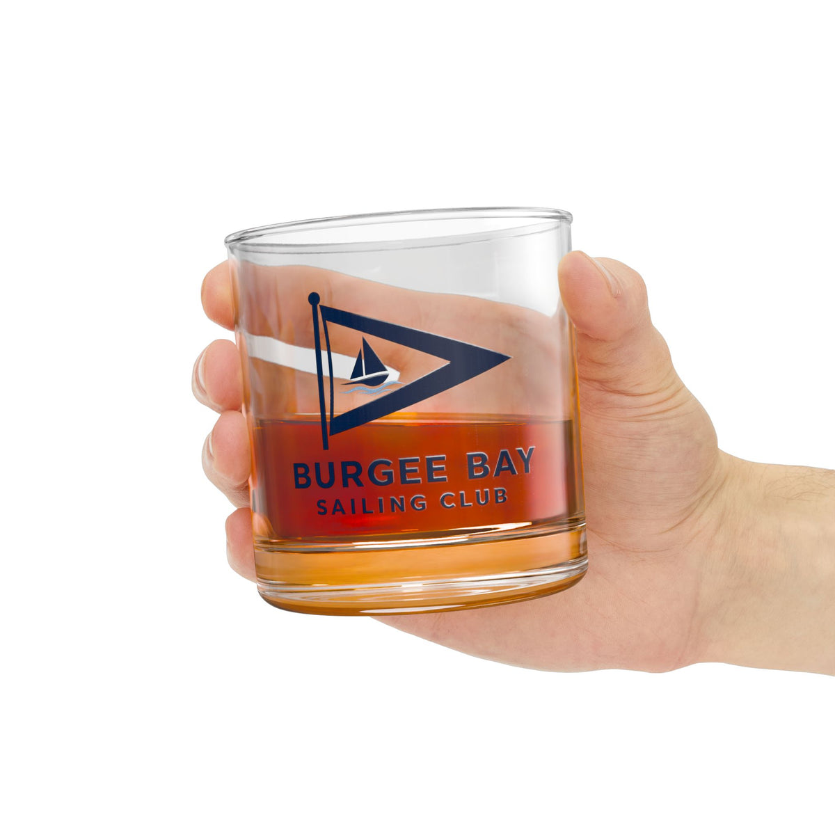 Burgee Bay Sailing Club Rocks Glass (Printed)