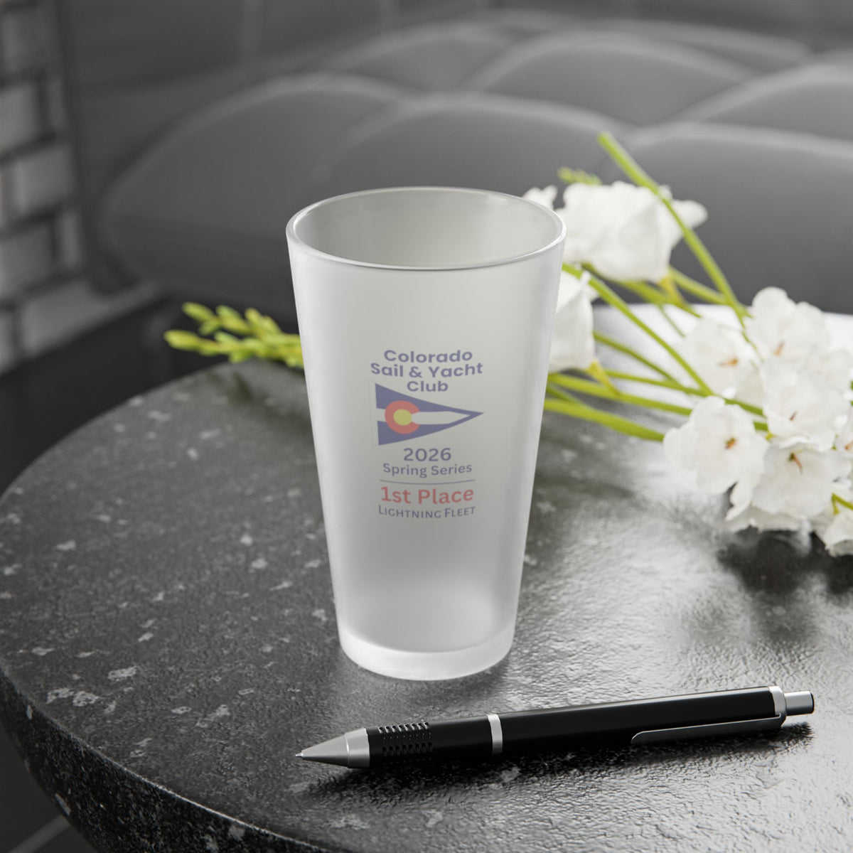 CSYC 16oz Frosted Pint Glass Award
