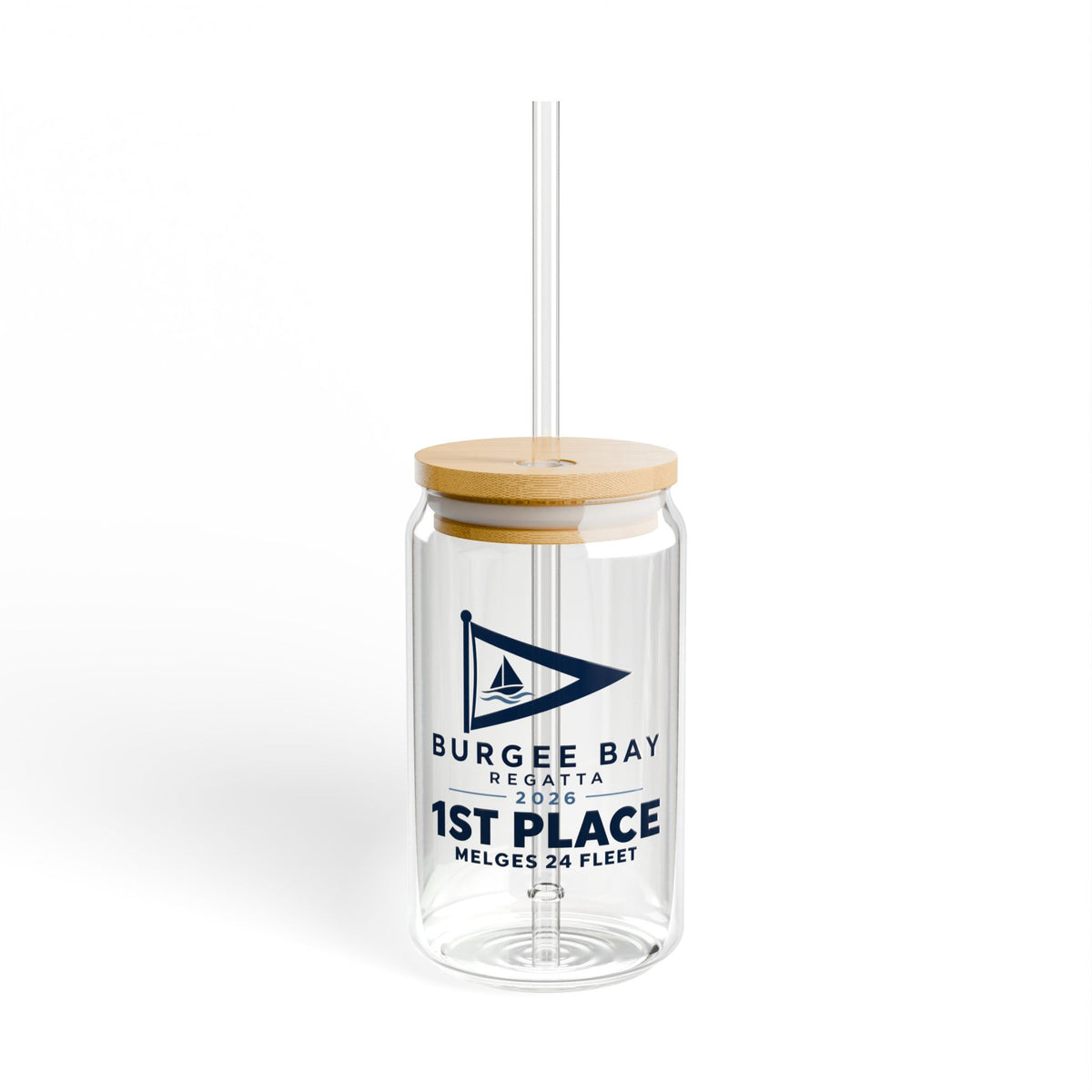 16oz Bamboo Lid Sipper Glass Award